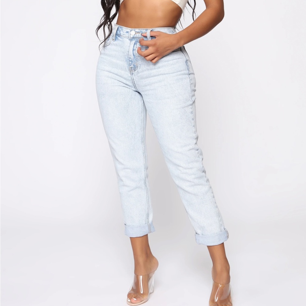 Light Wash Mom Jeans